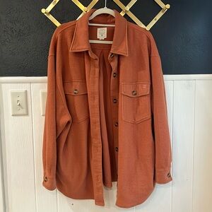 Anytime Shacket Oversized Button-Through Jacket